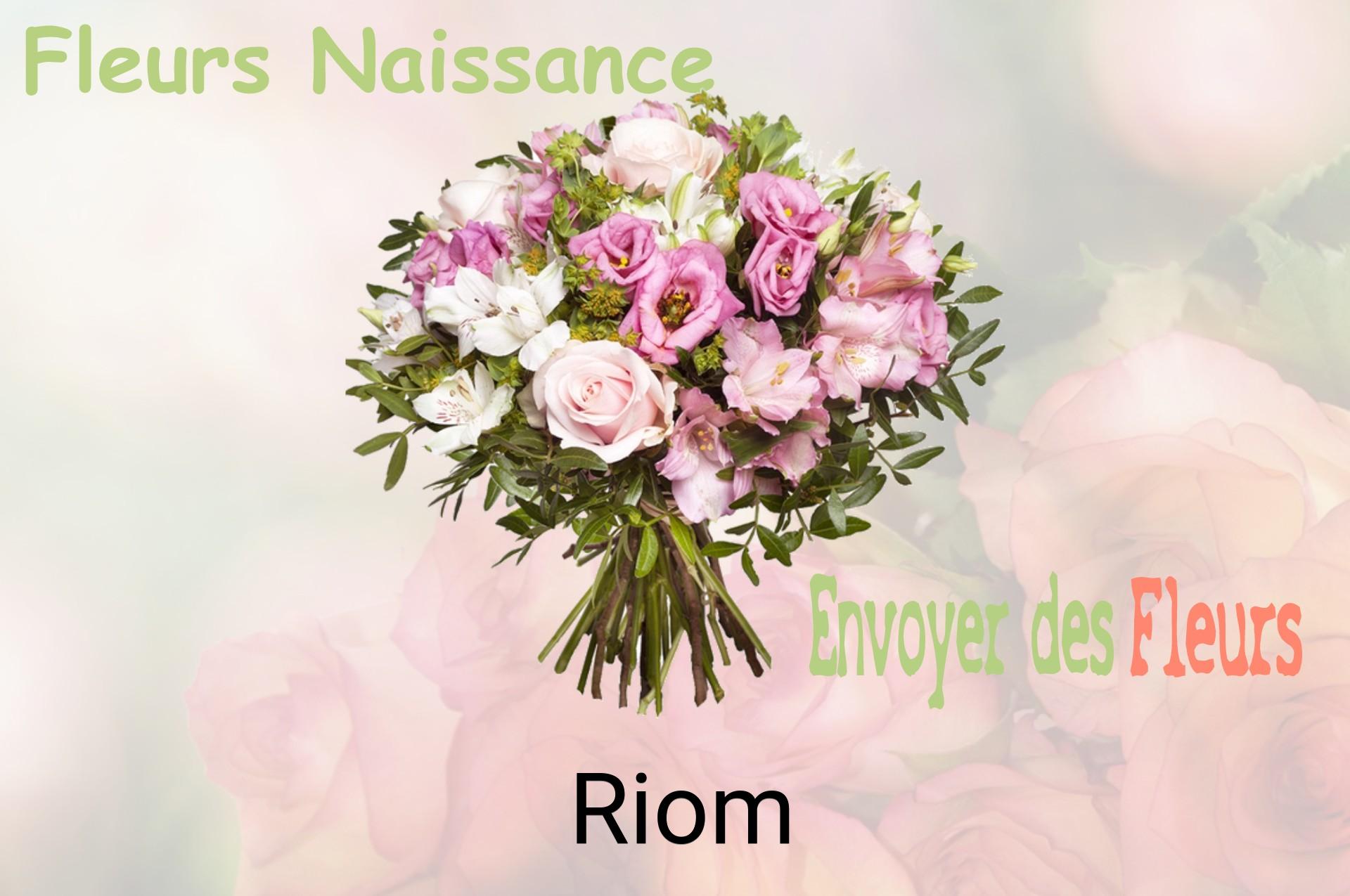 Bouquet de fleurs de naissance livré à Riom